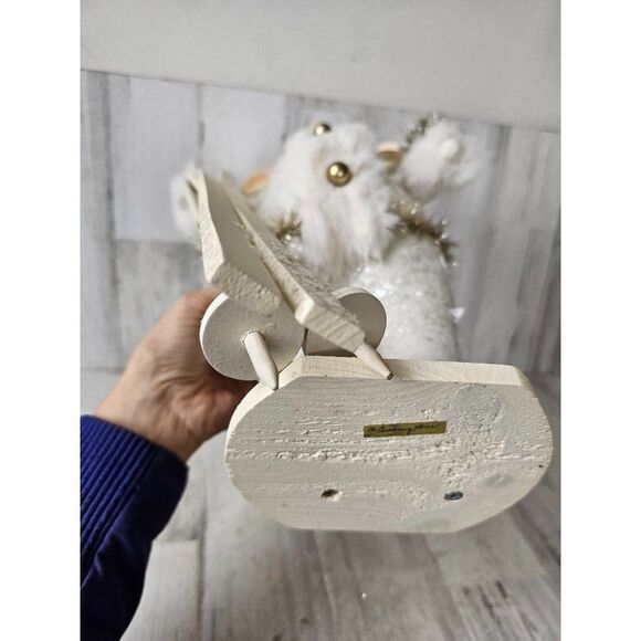 Bethany Lowe bunny skier skiing large tree Xmas decor - Picture 8 of 8